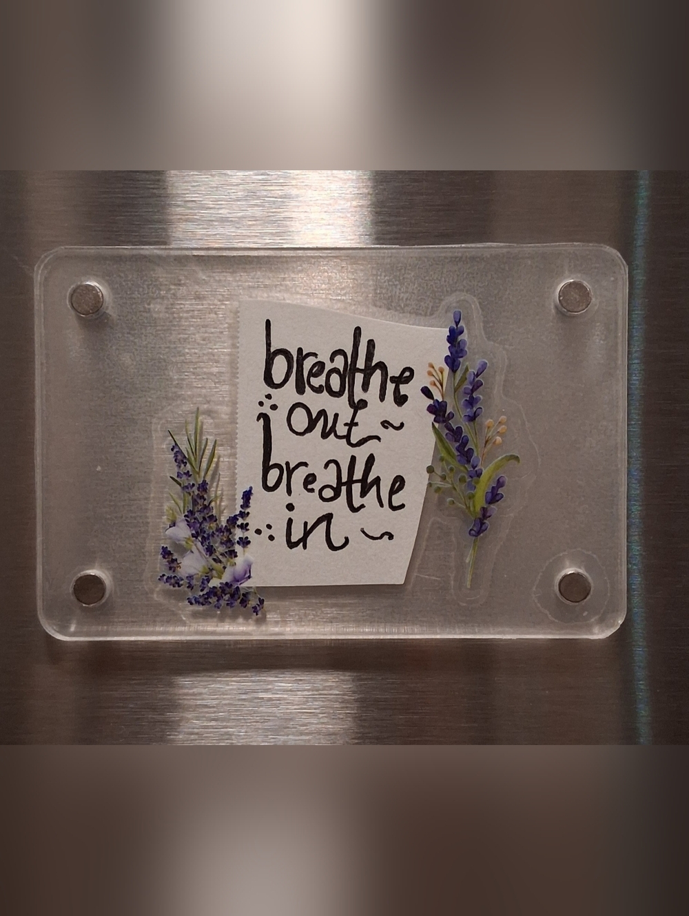 Hand Crafted Floral Inspirational Affirmation Magnets - Picture 4 of 5